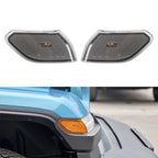 Car Black Wheel Eyebrow Side Light Turn Signal Leaf Plate Lamp for Jeep Wrangler JL 2018