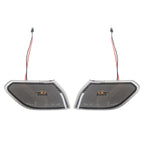 Car Black Wheel Eyebrow Side Light Turn Signal Leaf Plate Lamp for Jeep Wrangler JL 2018