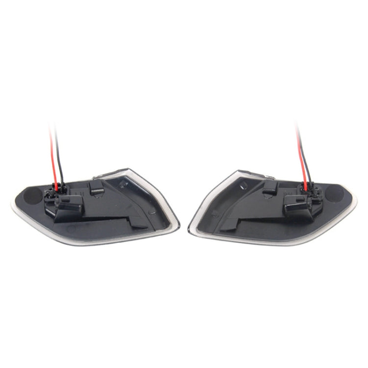 Car Black Wheel Eyebrow Side Light Turn Signal Leaf Plate Lamp for Jeep Wrangler JL 2018