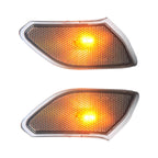 Car Black Wheel Eyebrow Side Light Turn Signal Leaf Plate Lamp for Jeep Wrangler JL 2018