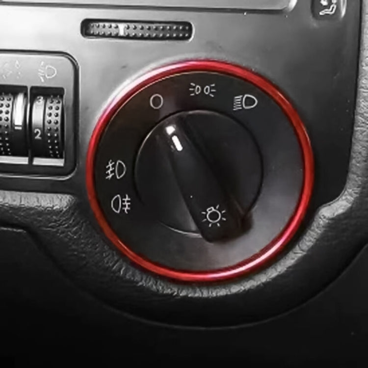 Car Headlight Switch Decorative Ring for Volkswagen Golf — view 8