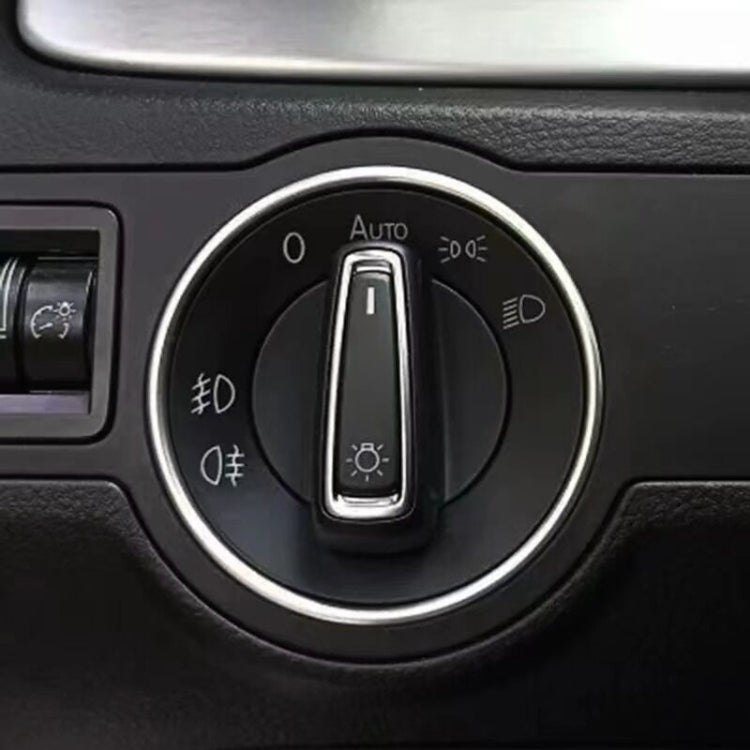 Car Headlight Switch Decorative Ring for Volkswagen Golf — view 9