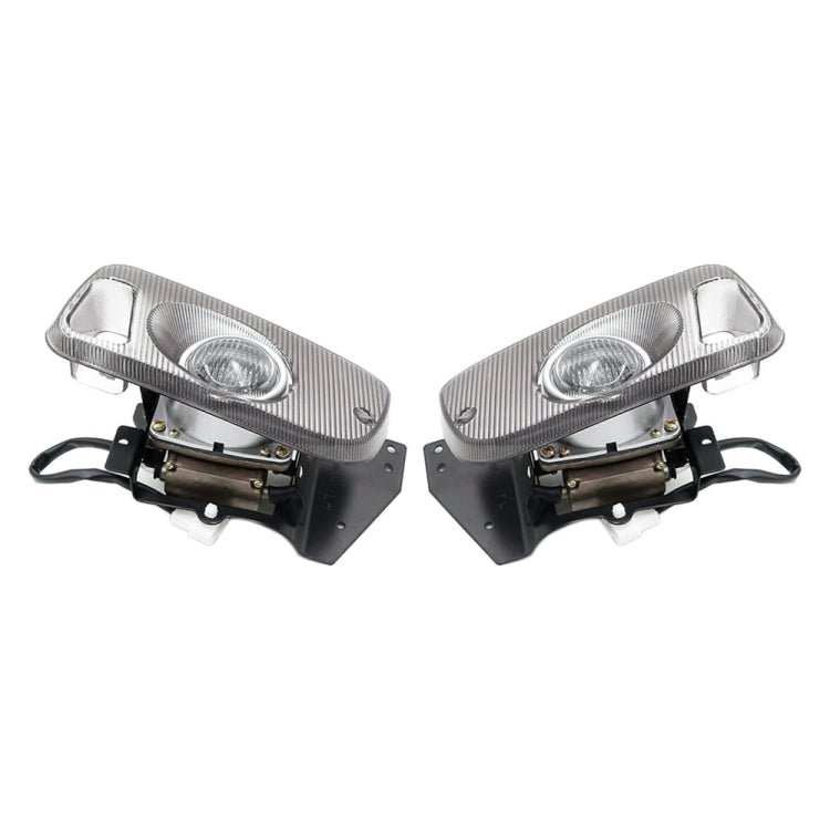 1 Pair Car Modified Front Fog Light for Honda Civic 1992-1995 — For Honda Civic 1992-1995 (White Light)