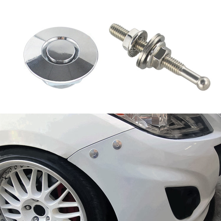 54mm Stainless Steel Quick-pins Push Button Billet Hood Pins Lock Clip Kit