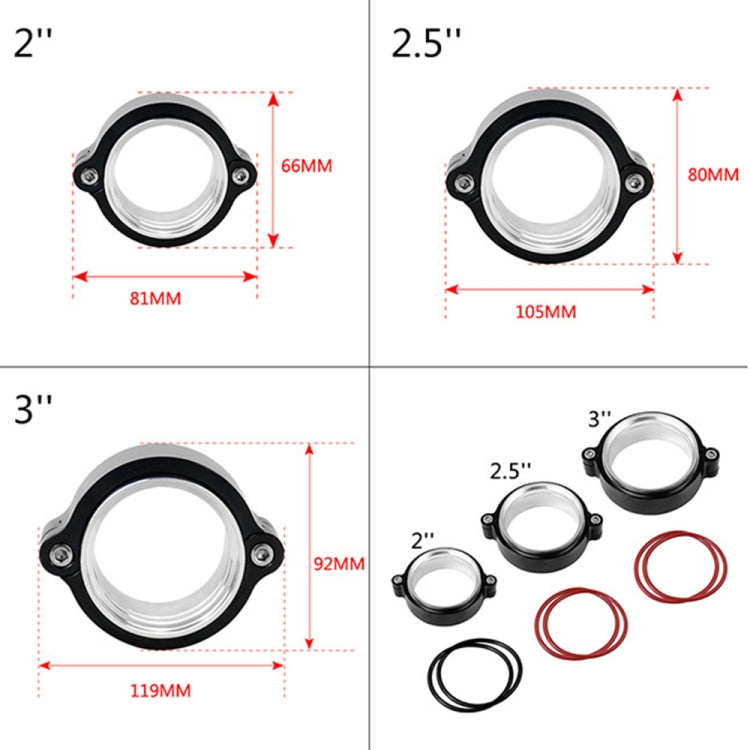 Car Exhaust V-band Clamp with Flange, 2.5 inch
