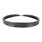 Car Modified Plastic Rear Wing Side Spoiler Lip, Carbon Fiber Texture