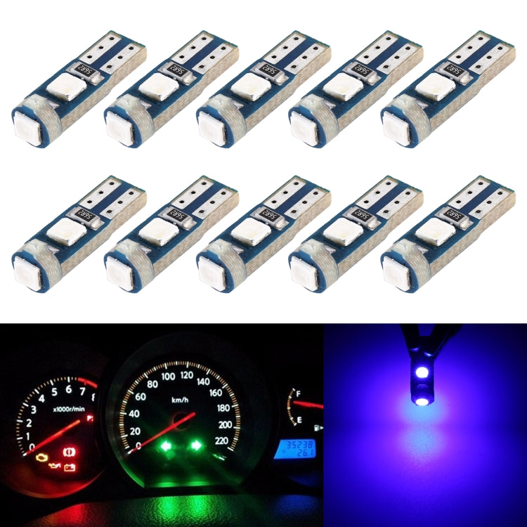 10 in 1 Car T5 0.2W DC12V Instrument Panel LED Decorative Light