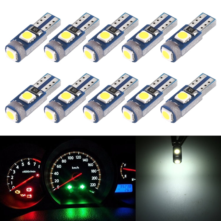 10 in 1 Car T5 0.2W DC12V Instrument Panel LED Decorative Light