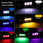1 Pair DC12V 0.4W 3LEDs SMD-5630 Car / Motorcycle License Plate Light, Cable Length: 27cm