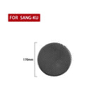 Carbon Fiber Car Fuel Tank Cover Decorative Sticker for Volkswagen Scirocco 2009-2016, Left and Right Drive Universal