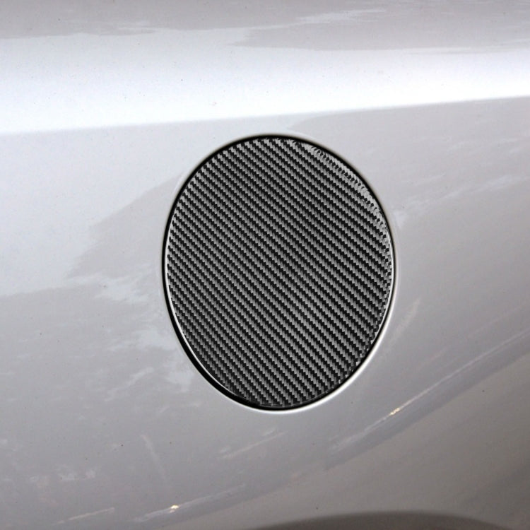 Carbon Fiber Car Fuel Tank Cover Decorative Sticker for Volkswagen Scirocco 2009-2016, Left and Right Drive Universal