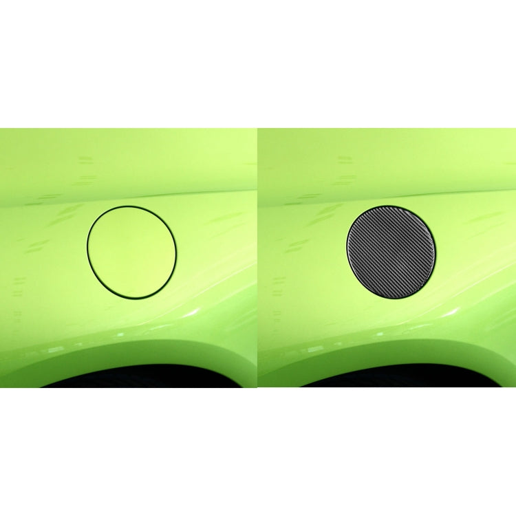 Carbon Fiber Car Fuel Tank Cover Decorative Sticker for Volkswagen Scirocco 2009-2016, Left and Right Drive Universal