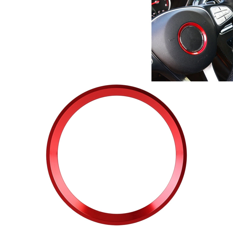 Car Steering Wheel Decorative Ring Cover for Mercedes-Benz, Inner Diameter: 5.6cm — Blue