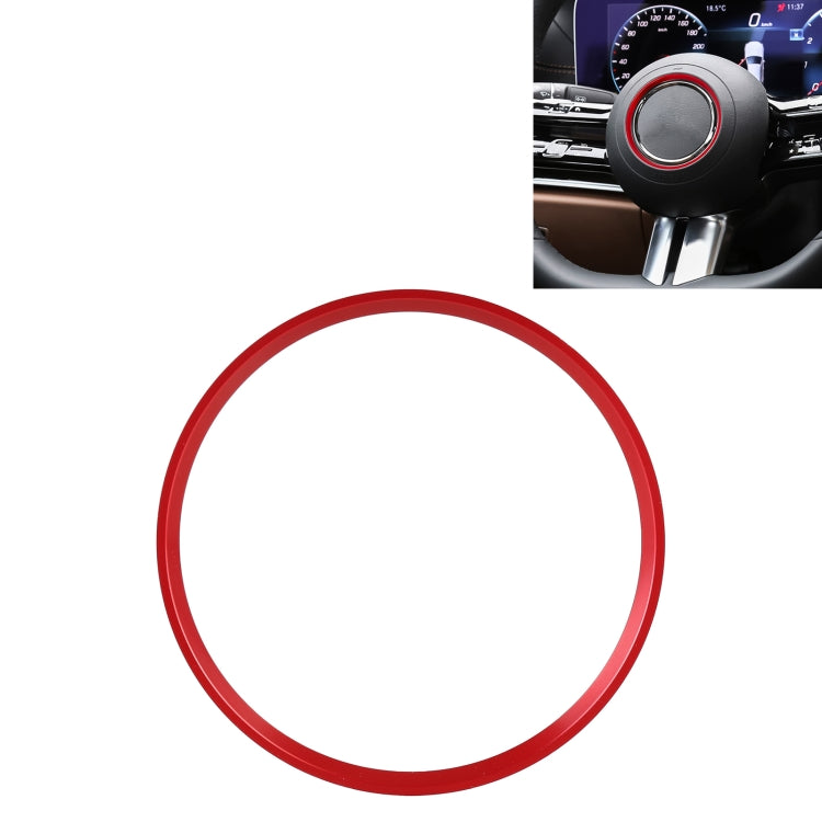 Car Steering Wheel Decorative Ring Cover for Mercedes-Benz, Inner Diameter: 7.2cm — Blue