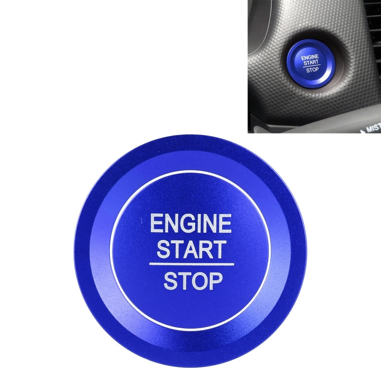 Car Engine Start Key Push Button Ring Trim Sticker for Honda — Red