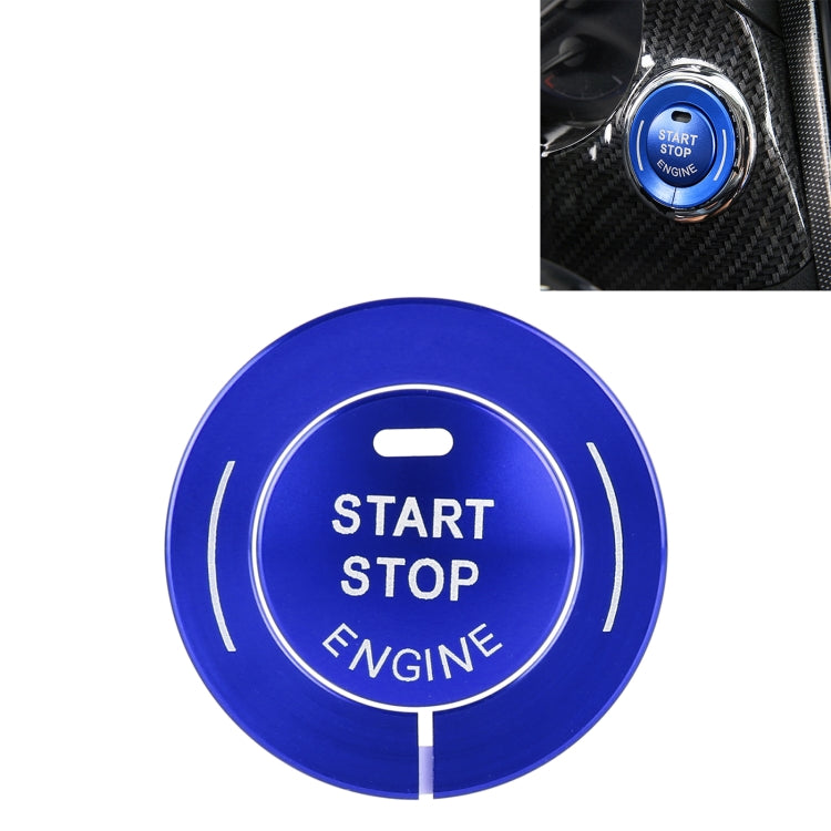 Car Engine Start Key Push Button Ring Trim Sticker for Infiniti — Red