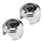 2 PCS Motorcycle 22-25mm Handlebar Thermometer