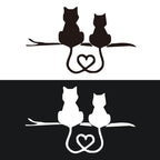 20 PCS Car Body Bumper Cat Vinyl Decal Window Sticker, Size: 17.8x10.8cm