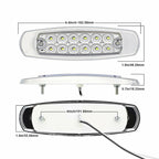 4 PCS MK-338 DC12-24V Truck 12LEDs Side Clearance Maker Light