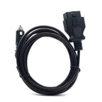 Car ECU Emergency Power Supply Cable Memory Saver with Alligator Clip-On Cigarette Lighter Power Socket, OBD II