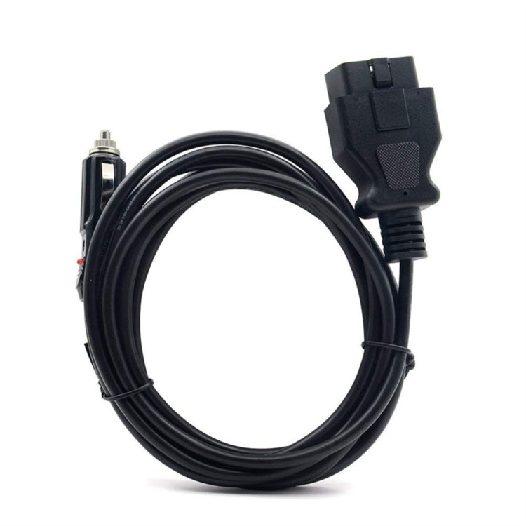 Car ECU Emergency Power Supply Cable Memory Saver with Alligator Clip-On Cigarette Lighter Power Socket, OBD II