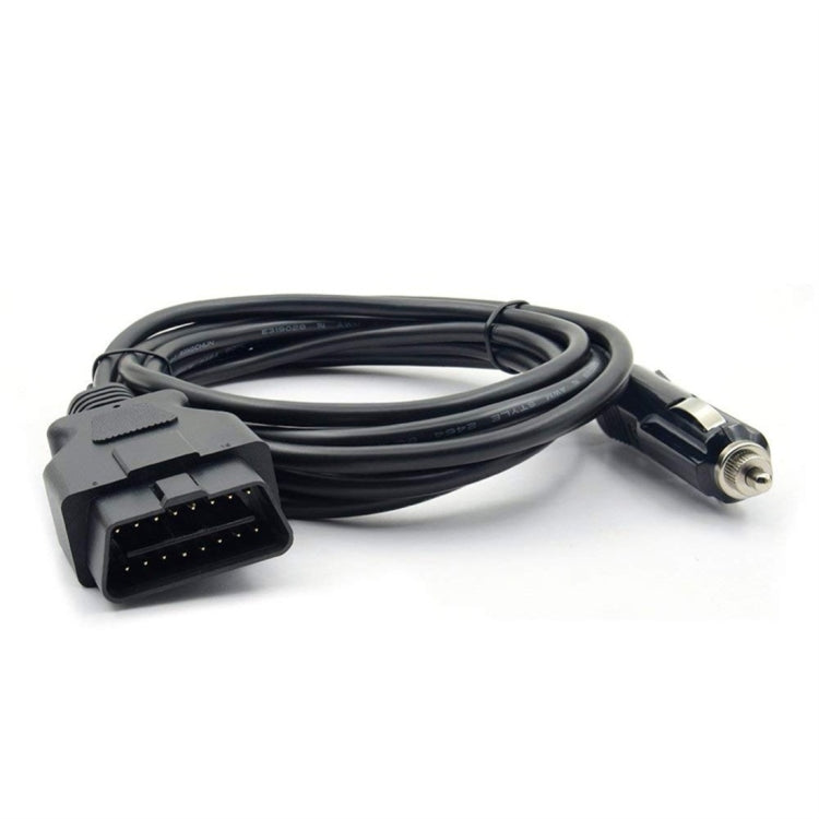 Car ECU Emergency Power Supply Cable Memory Saver with Alligator Clip-On Cigarette Lighter Power Socket, OBD II
