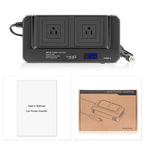 DC12V 200W AC110V Car Smart Multi-functional Digital Display Inverter, US Plug — view 4