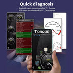 V019 OBD2 Scanner Bluetooth 4.0 ELM327 Car Diagnostic Tool — view 5