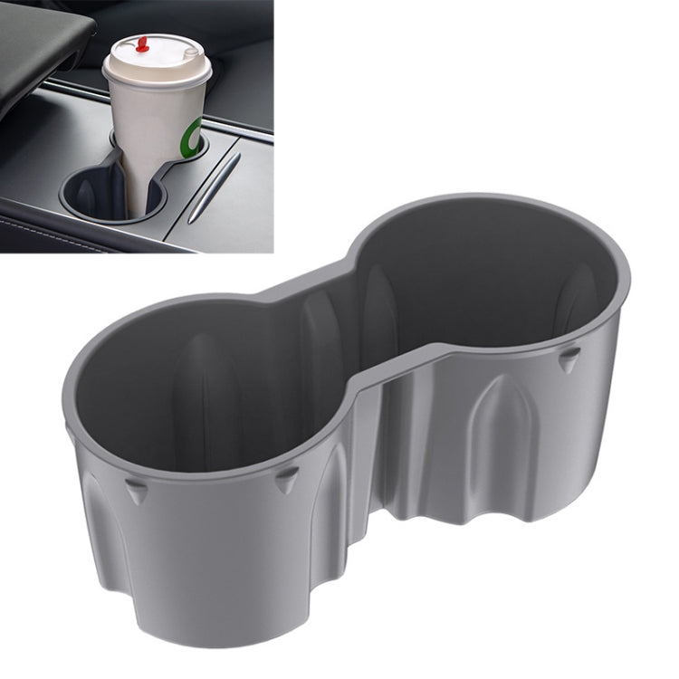 SHUNWEI SD-1054 Car Water Cup Holder for Tesla Model 3 / Y 2021-2022, SD-1054 (Black), SD-1054 (Grey) — SD-1054 (Black)