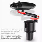 Car 360 Degree Rotation Water Cup Holder Multi-functional Dining Table — view 3