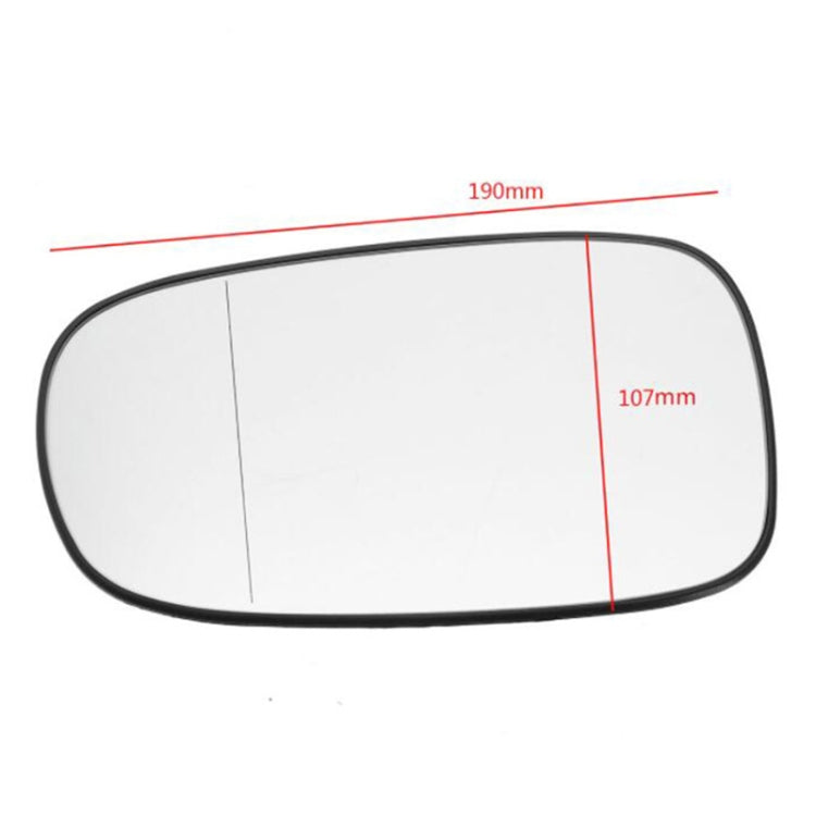 Car Right Side Wide-angle Rearview Mirror 30496 for Saab 93 2003-2010, Right Drive