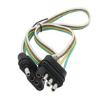 4 Pin Trailer Light Wire Harness Extension 18 Gauge 4-Way Flat Wiring Connector