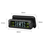 Car High Precision Solar Charging Tire Pressure Monitoring System TPMS, Built-in Voice Sensor