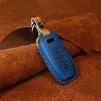 For Audi Series Car Cowhide Leather Key Protective Cover Key Case, B Version 2011-2018, For Audi, B Version, For Audi,B Version — For Audi, B Version