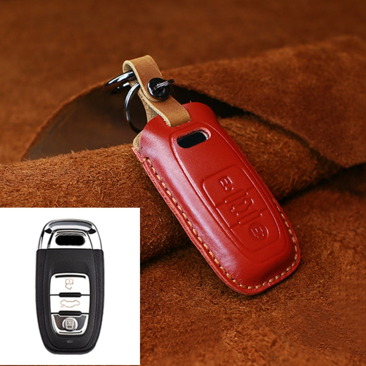 For Audi Series Car Cowhide Leather Key Protective Cover Key Case, B Version 2011-2018, For Audi, B Version, For Audi,B Version — view 7