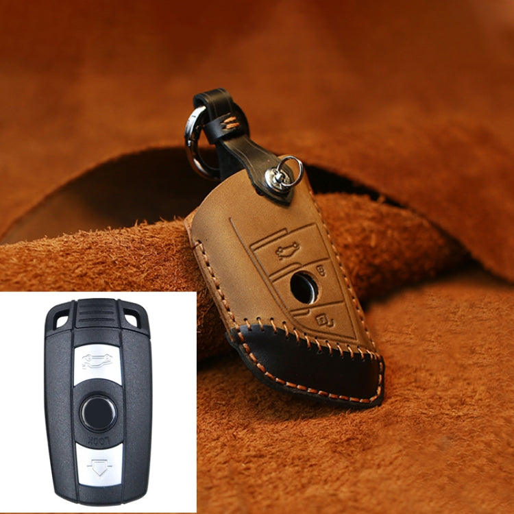 For BMW Blade Style Car Cowhide Leather Key Protective Cover Key Case, Two Keys Version, For BMW, Two Keys Version — view 8