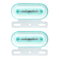 2 PCS 24V 12LED Car Oval Side Lamp