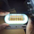 2 PCS 24V 12LED Car Oval Side Lamp