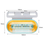 2 PCS 24V 12LED Car Oval Side Lamp
