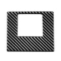 Car Carbon Fiber Driver Left Storage Cover Decorative Sticker for Toyota Highlander 2014-2019, Left Drive