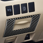Car Carbon Fiber Driver Left Storage Cover Decorative Sticker for Toyota Highlander 2014-2019, Left Drive — view 5