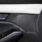Car Front Door Speaker Frame Decorative Sticker for Mazda 3 Axela 2020, Left and Right Drive — view 5