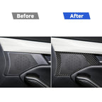 Car Front Door Speaker Frame Decorative Sticker for Mazda 3 Axela 2020, Left and Right Drive — view 6