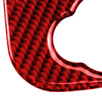 Car Carbon Fiber Cigarette Lighter Cover Decorative Sticker for BMW Mini Cooper F56 F55 F57, Left and Right Drive Universal