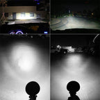 D0037 9.8W 10-30V DC 6000K 3 inch 14 LEDs Circle Offroad Truck Car Driving Light Work Light Spotlight Fog Light