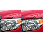 2 PCS / Set Carbon Fiber Car Headlight Eyebrow Decorative Sticker for Toyota Tundra 2014-2018, Left Right Driving