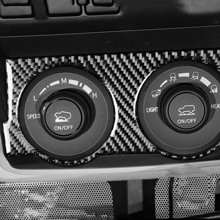 Carbon Fiber Car Four-wheel Drive Switch Panel Decorative Sticker for Toyota 4Runner 2010-2020 — view 5
