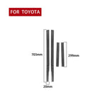 4 PCS / Set Carbon Fiber Car Outer Threshold Decorative Sticker for Toyota 4Runner 2010-2020