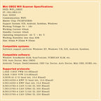 OBD2 WIFI Mini Car Detector Car Fault Diagnostic Tool