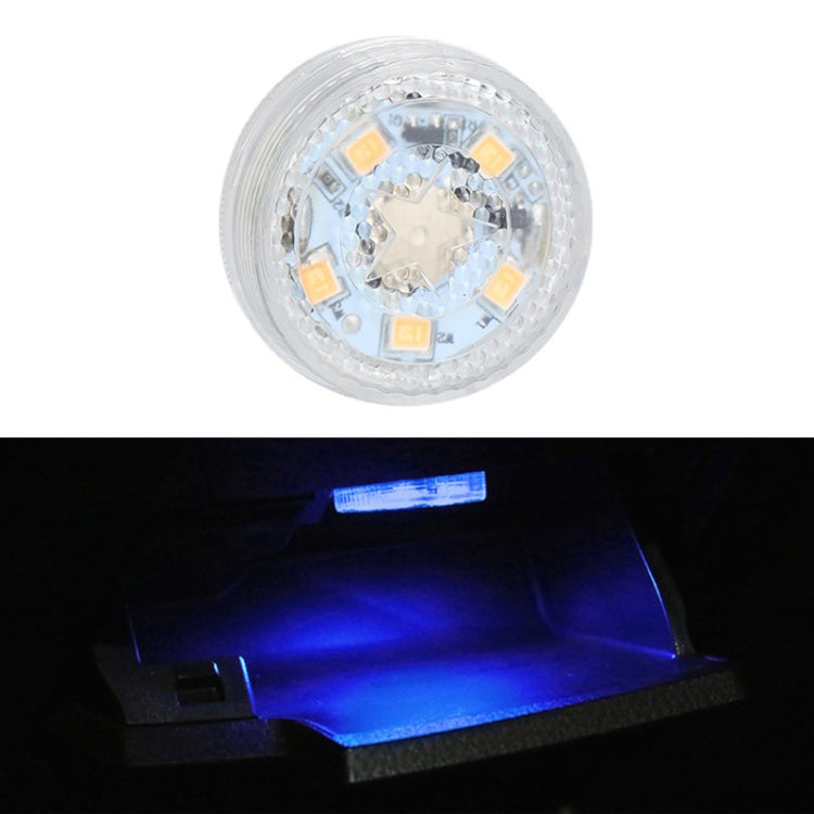 Car LED Interior Touch Light with A Button Battery — Ice Blue Light